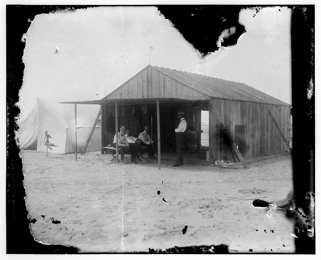 The Wright brothers' camp at Kitty Hawk, 1901
